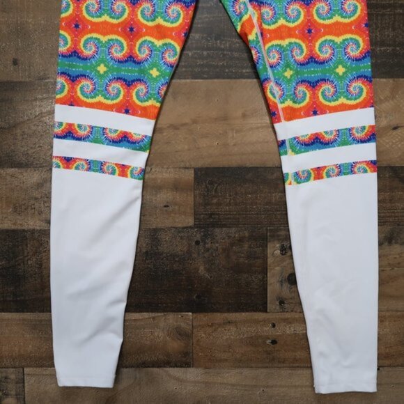 Heiress Equine by Fallon Taylor Womans XL Tie Dye Leggings Athletic Gym - Picture 2 of 6